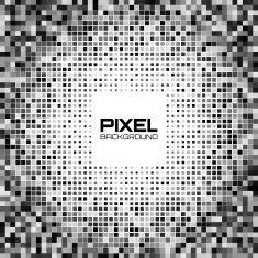 Abstract dark gray pixel background