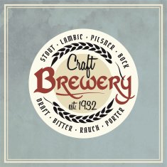 Retro Styled Beer Label N41