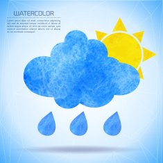 Watercolor weather background N4