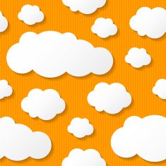 paper clouds vector eps 10 N3