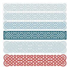 Edges of medieval style(Celtic knot) N19
