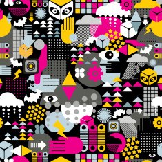 Abstract seamless pattern N1412
