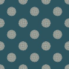 seamless blue polka dots scribble pattern N2