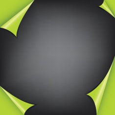 Paper with colour corner vector illustration