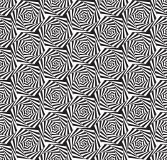 Seamless Op Art Hexagon Spiral Pattern Texture Wallpaper N2