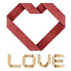 i love you alphabet recycled paper craft N3