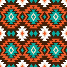 Ethnic ornamental abstract seamless pattern