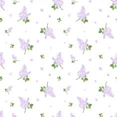 Seamless pattern with lilac flowers Vector illustration N4