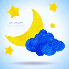 Watercolor weather icons