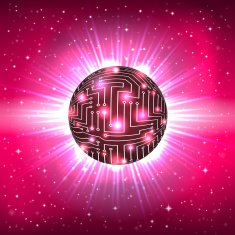 Abstract Sphere of Electronic Circuitry N5