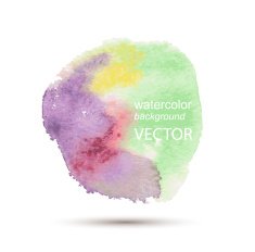 Abstract watercolor hand painted background N112