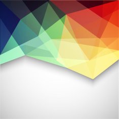 Abstract vibrant geometric triangles background N6