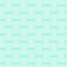 Oval White Abstract Pattern on Blue