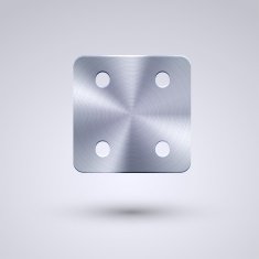 Vector full metal icon on blue background Eps10 N98