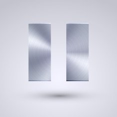 Vector full metal icon on blue background Eps10 N100