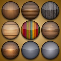 Vector creative circle app set N2