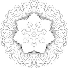 gothic style pattern of curves