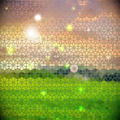Sunrise abstract geometric background