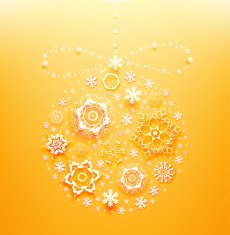 Christmas Decoration Made From Snowflakes N2