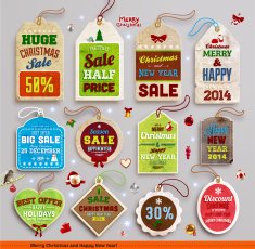 Christmas Sale Tags N19