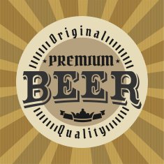 Retro Styled Beer Label N50