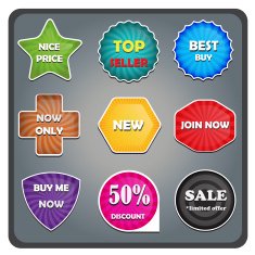 Colorful Badges