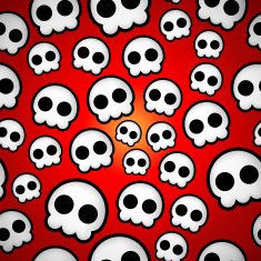 Seamless skull emo design N2
