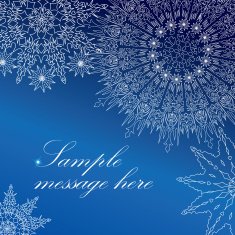 Snow splatted frame with copy space