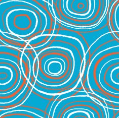 Merry colored circles seamless Vector pattern N2