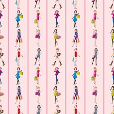 seamless Beauty woman pattern N2