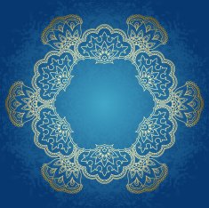 Vector round ornament N14