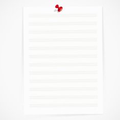 Paper for music notes