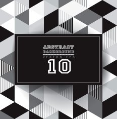 Black-and-white abstract geometric background