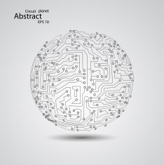 Circuit board planet eps 10 N10