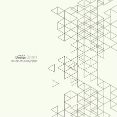 Creative abstract triangle pattern N65