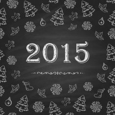 Christmas or New Year Chalkboard design N2