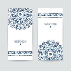 Set of two ethnic banners N2
