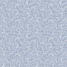 Seamless floral pattern with lily of the valley flowers Vector N2
