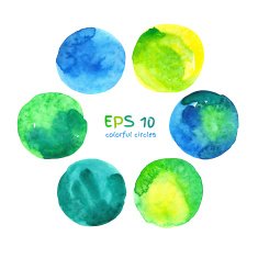 watercolor banners N8