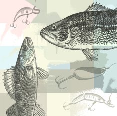 Fishing Grunge Design N2
