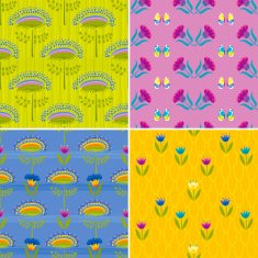 Set of Decorative Floral Patterns N3