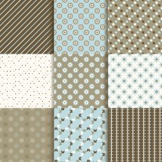 9 decorative seamless patterns N2