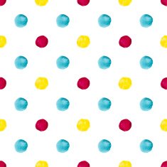 Vatercolor polka dot pattern N3