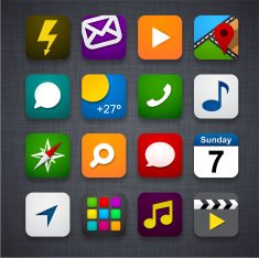 set of app icons N7