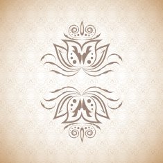 Vintage background antique floral pattern N2