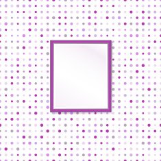 Seamless polka dot pattern and classic frame N2