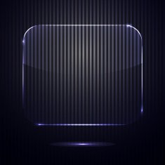 Vector glass banner