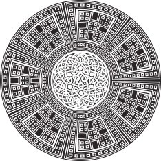 ancient pattern Vector illustration N149