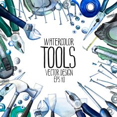 Watercolor repair tools frame N2