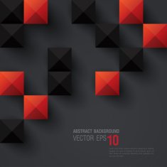 Abstract 3D Cube Design Geometric background N4